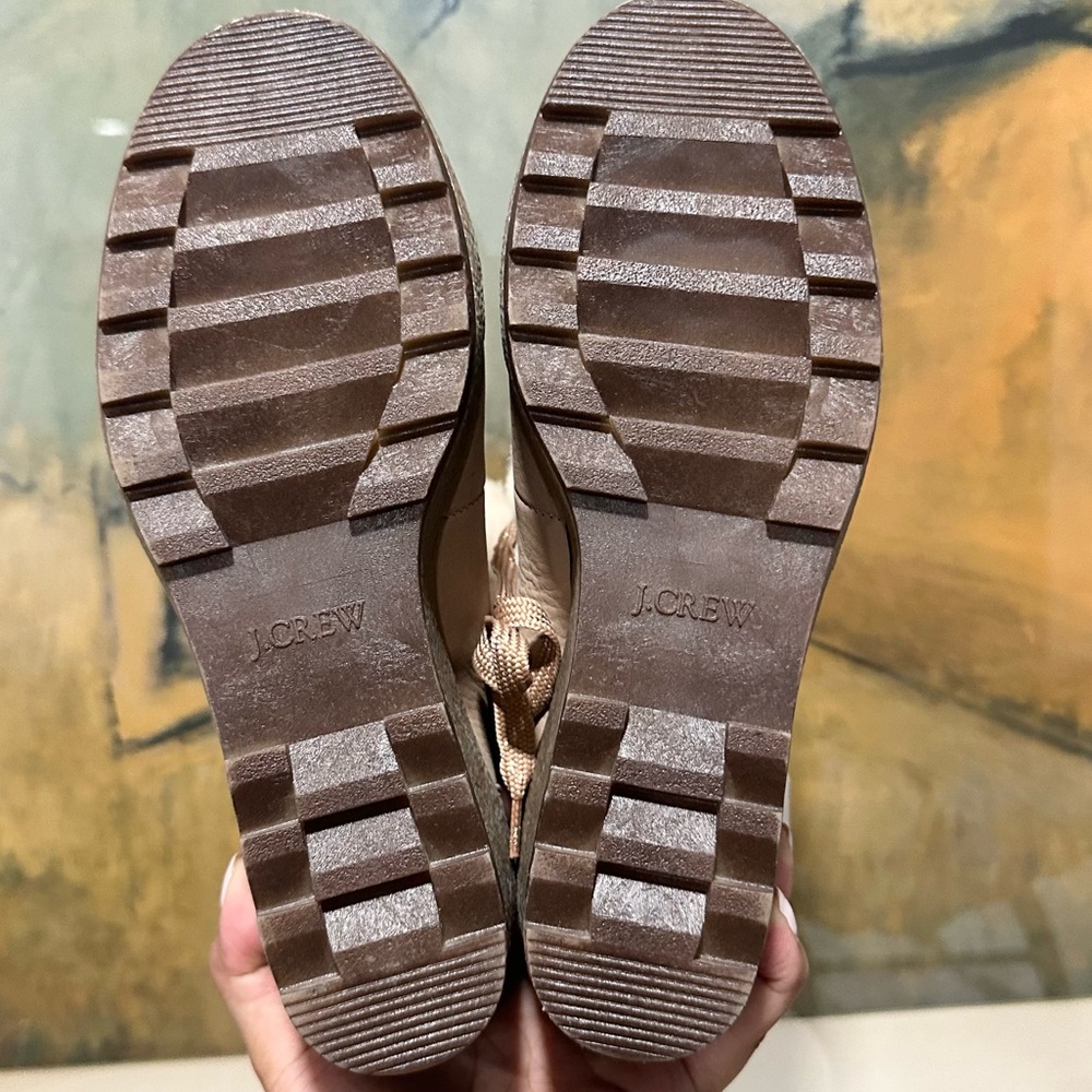 🌸J. CREW🌸 Nordic Fur Lined Wedge Bootie Size: 8M - Picture 9 of 10